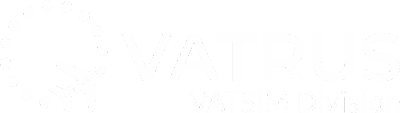 VATRUS white logo